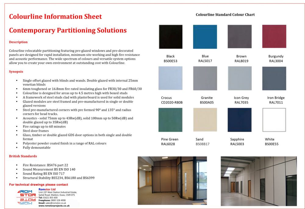 Colourline Information Sheet